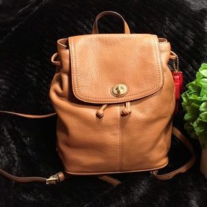 COACH Leather Backpack